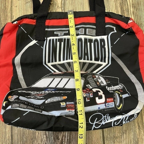 VINTAGE Dale Earnhardt Tote Bag The Intimidator Homemade Nascar - Picture 8 of 10